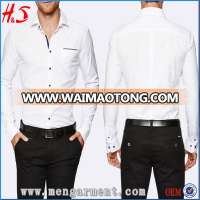 Wholesale Long sleeve cotton men white dress shirt For UK Men