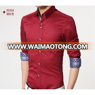 Pure cotton  long sleeve button down office and business shirt