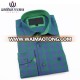 high quality 100% cotton checked long sleeve spread collar mens dress shirt wholesale