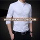 business mandarin collar solid cotton long sleeve man chinese shirt