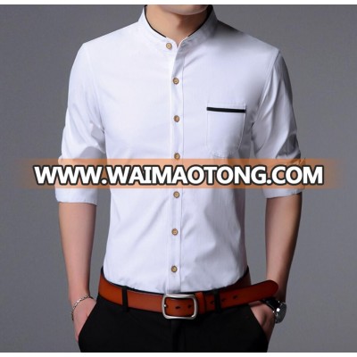 mens long sleeve mandarin collar shirts