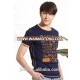 print t-shirt blue