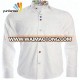 2019 Pure color cotton long sleeve casual shirt for men contrast collar and cuff